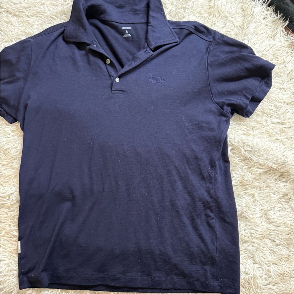 Icebreaker Dark Blue Polo Shirt